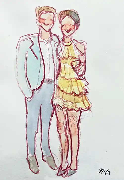 couple-yellow-dress