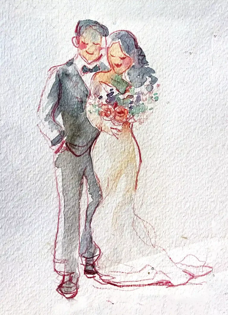 wedding-couple-free-art